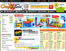 Tablet Screenshot of chollotinta.com
